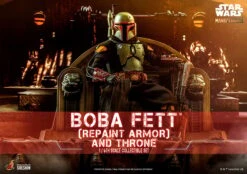 Hot Toys Boba Fett (Repaint Armor) And Throne