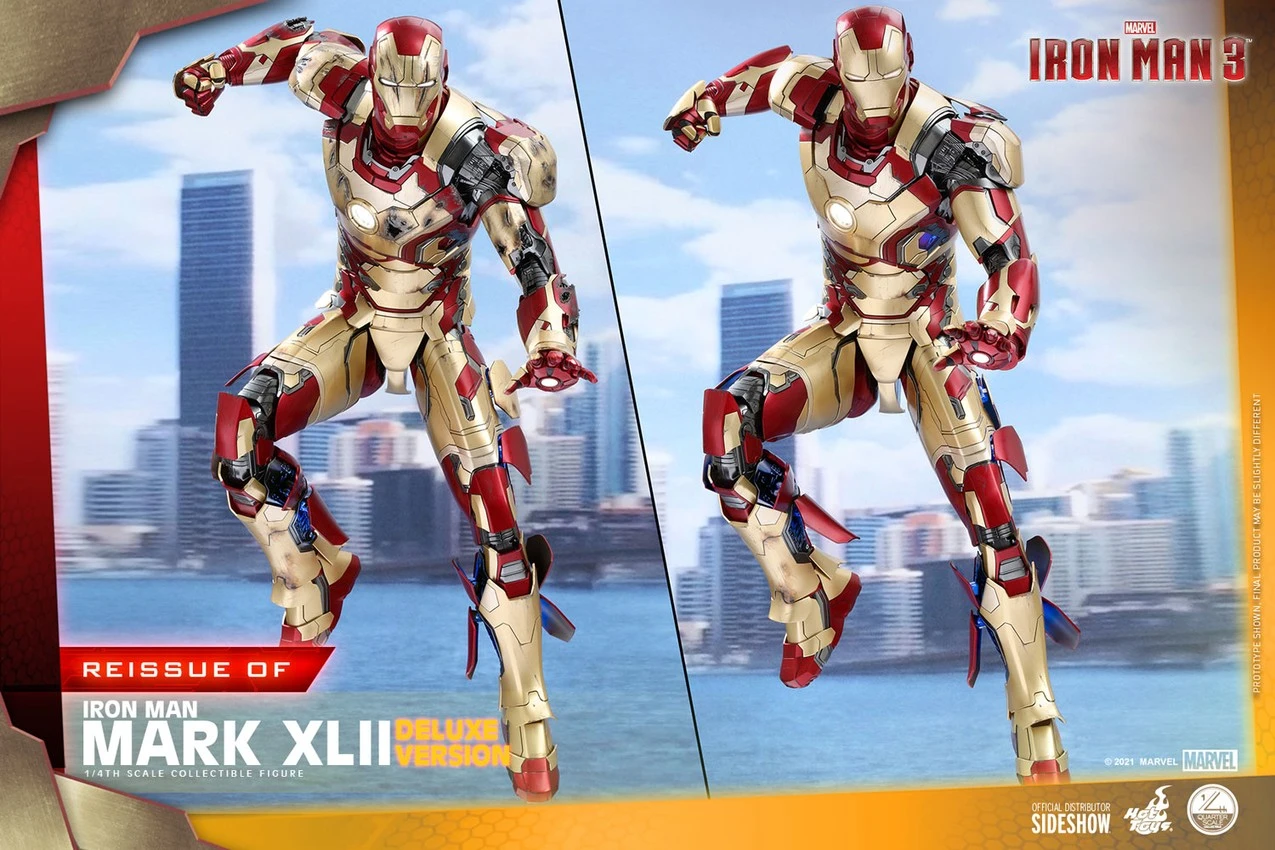 Hot Toys Iron Man Mark XLII (Deluxe Version) 2 Hot Toys Iron Man Mark XLII (Deluxe Version) - Image 2