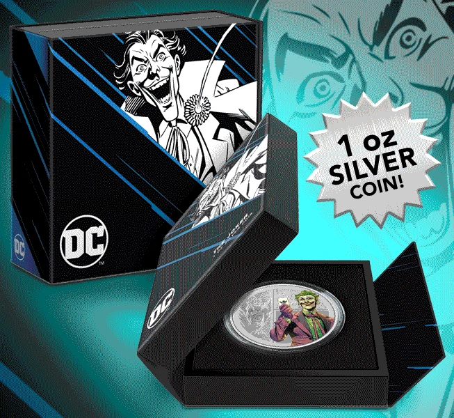 The Joker 1oz Silver Coin 1 The Joker 1oz Silver Coin