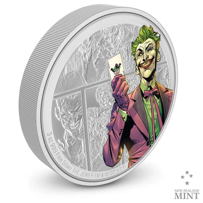 The Joker 3oz Silver Coin 4 The Joker 3oz Silver Coin - Image 4